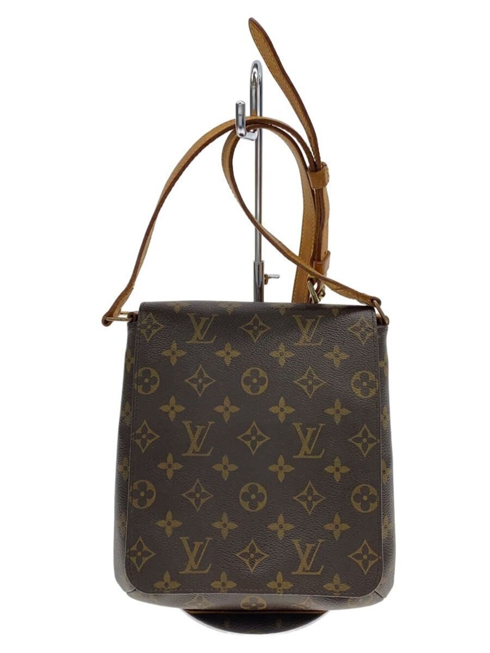 LOUIS VUITTON Musette Salsa Monogram Canvas Long Shoulder Bag Brown